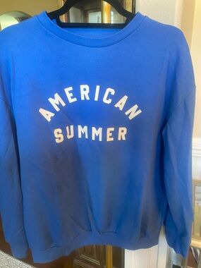 Cat & Jack Blue Graphic Crewneck Sweatshirt